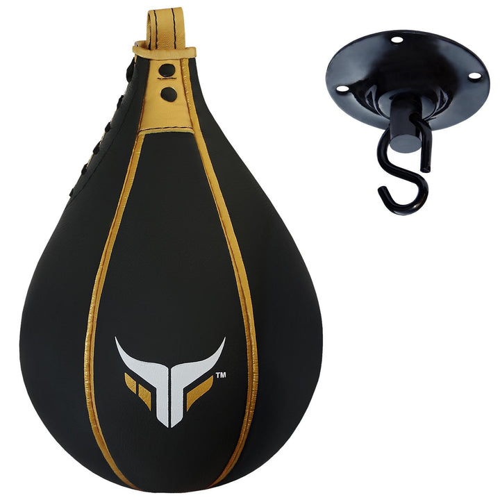 Mytra Fusion Speed Ball Boxsack aus Leder, MMA Muay Thai, Stanzen, Boxball und Boxsack für Kunst Sch