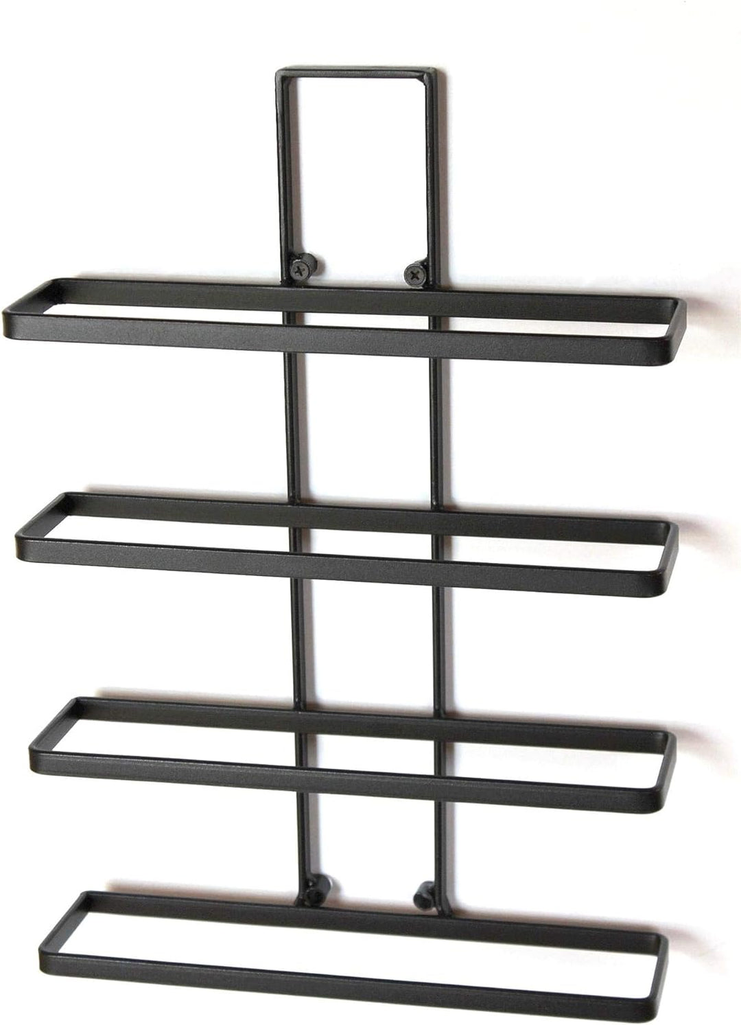 DanDiBo Weinregal Metall Schwarz Wandmontage 4-Wine beliebig erweiterbar 2er Set Flaschenständer Fla
