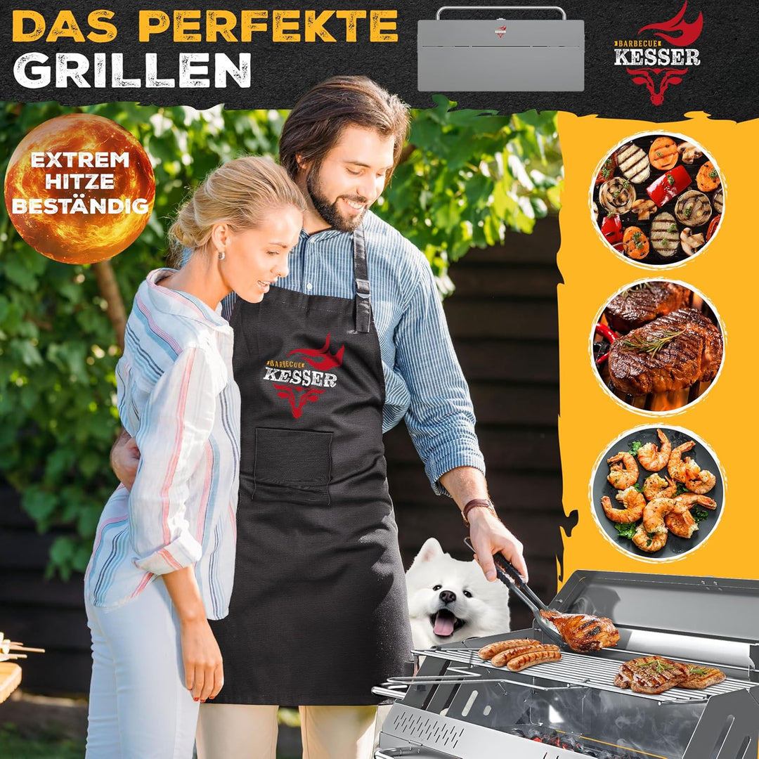 KESSER® Klappgrill tragbarer Camping Grill mit Gestell | Holzkohlegrill aus pulverbeschichtetem Stah