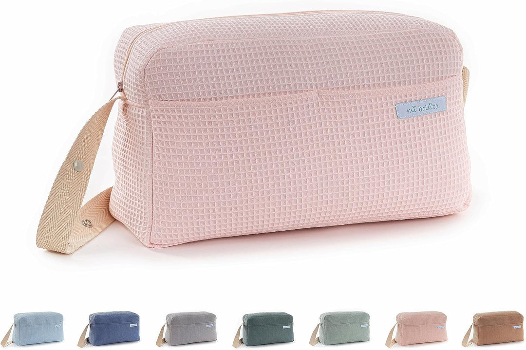 Kinderwagen-Tasche, praktisch, stilvoll und multifunktional, mit grossem Fassungsvermögen, (Hellrosa