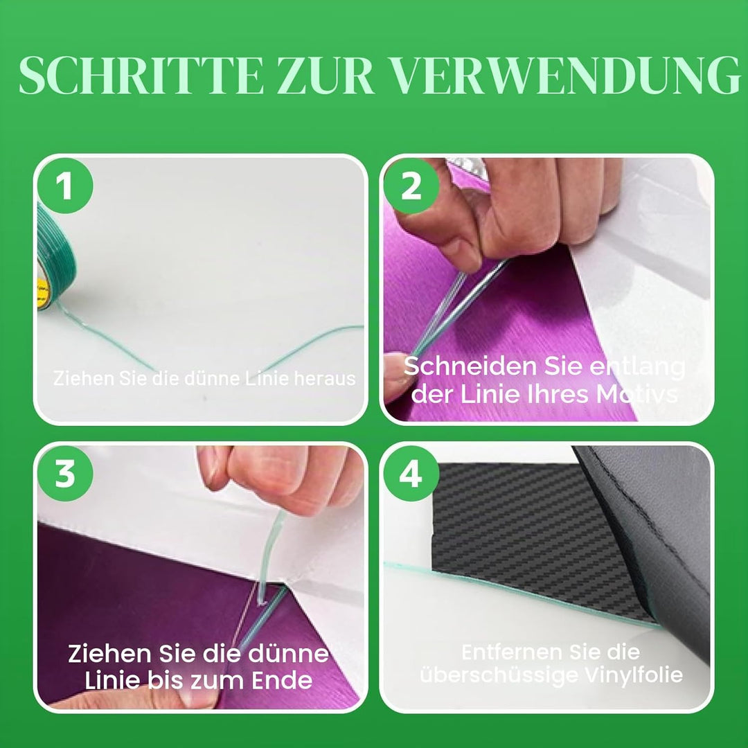 5 m Schneideband aus Vinyl, professionelles Klebeband für Karosserie, Lackschutz, präziser Schnitt u