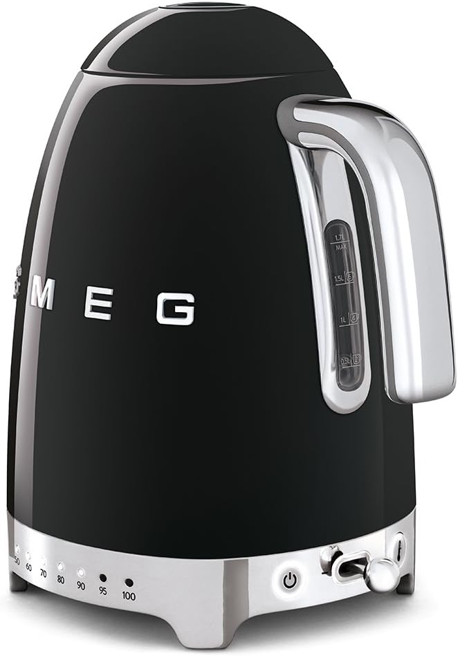 BOUILLOIRE SMEG KLF04BLEU NOIR
