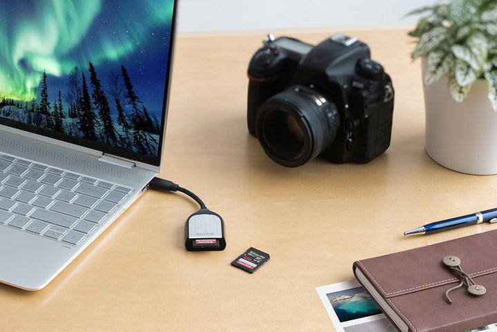 SanDisk Extreme PRO SD Kartenlesegerät USB-C (Ultraschnelles SD UHS-II Speicherkarten-Lesegerät, abw
