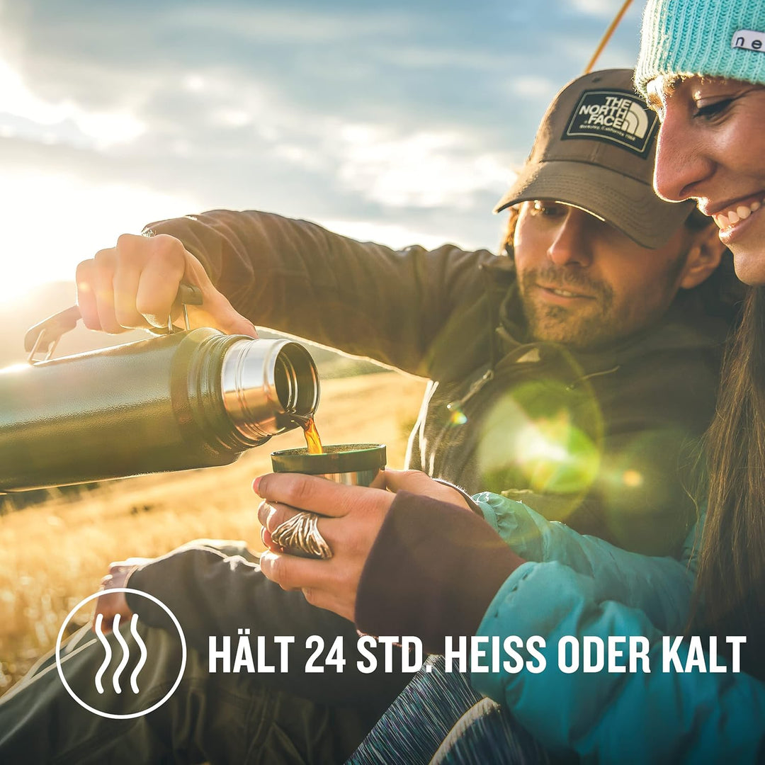 Stanley Classic Legendary Bottle Thermoskanne 1L - Hält 24 Stunden heiss/Kalt - Edelstahl Thermosfla