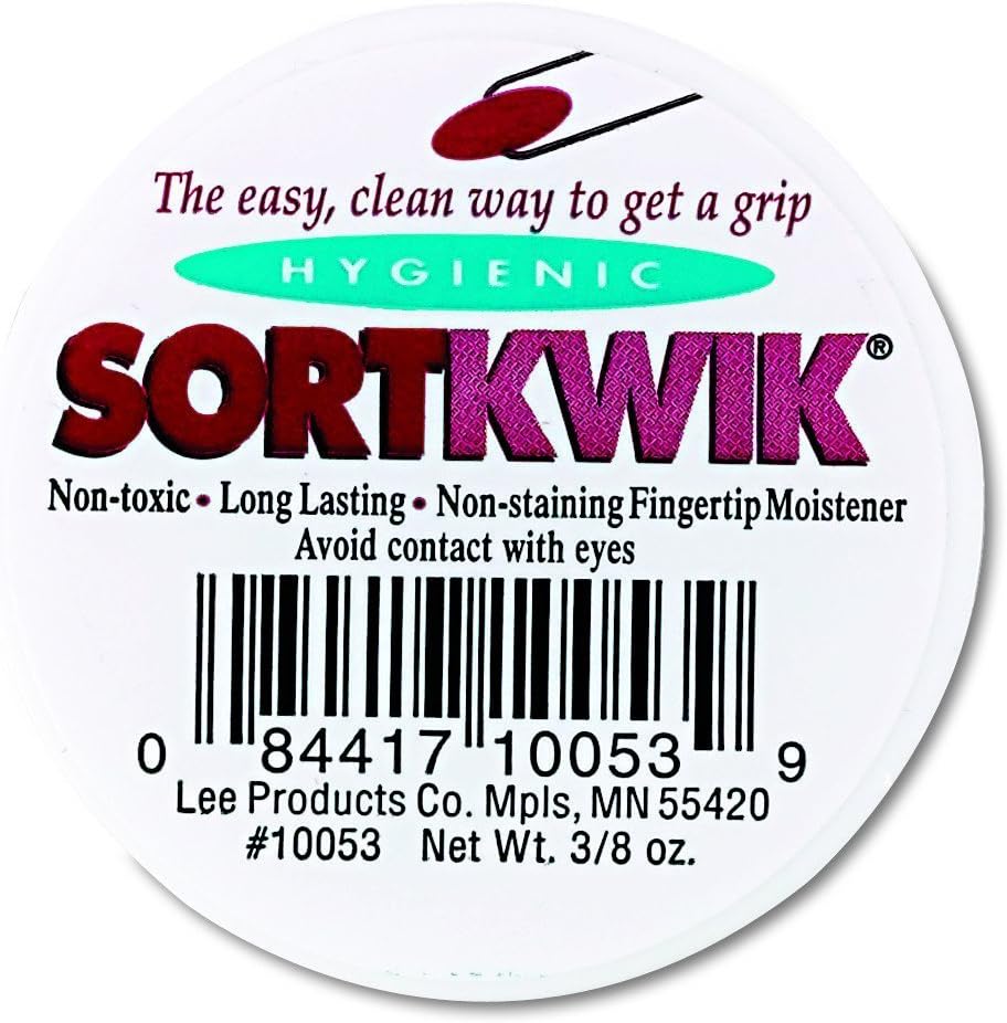 Lee 10053 Sortkwik Fingerspitzenbefeuchter, 100 ml, Rosa, 4 Stück, insgesamt 12 Stück