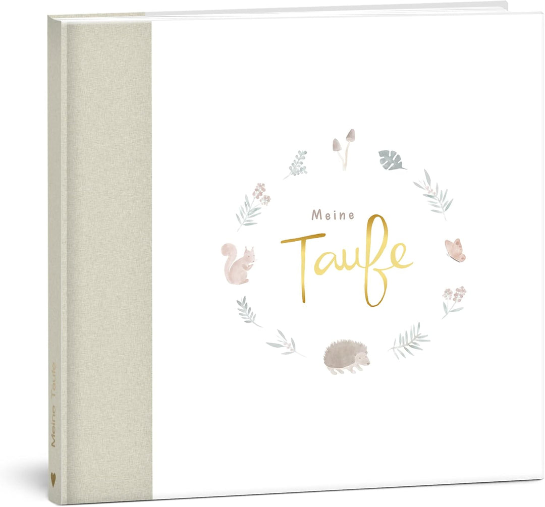 mintkind® Gästebuch Meine Taufe Wald I für Junge & Mädchen | Taufbuch, Taufgeschenk, Taufalbum, Erin