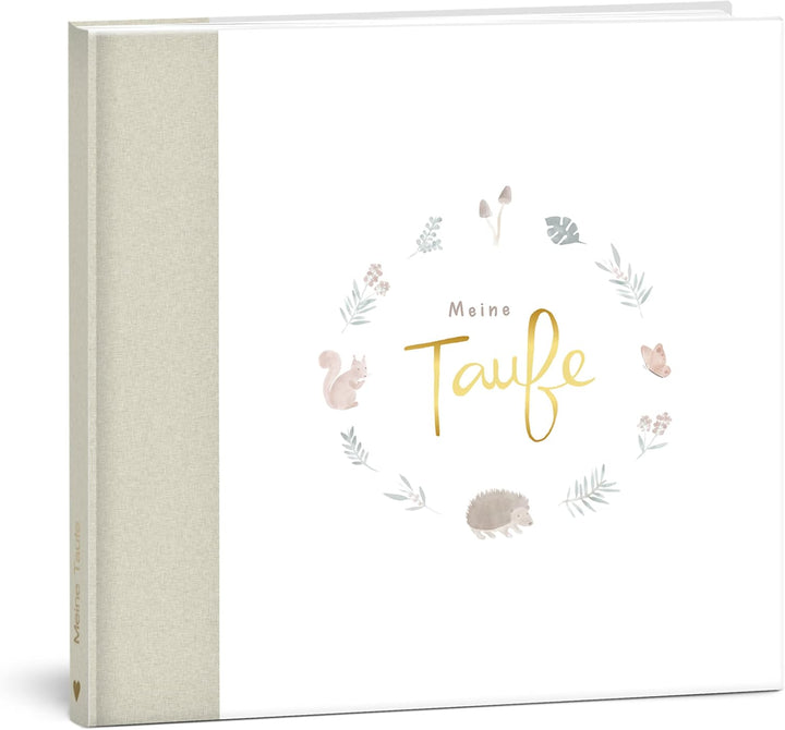mintkind® Gästebuch Meine Taufe Wald I für Junge & Mädchen | Taufbuch, Taufgeschenk, Taufalbum, Erin