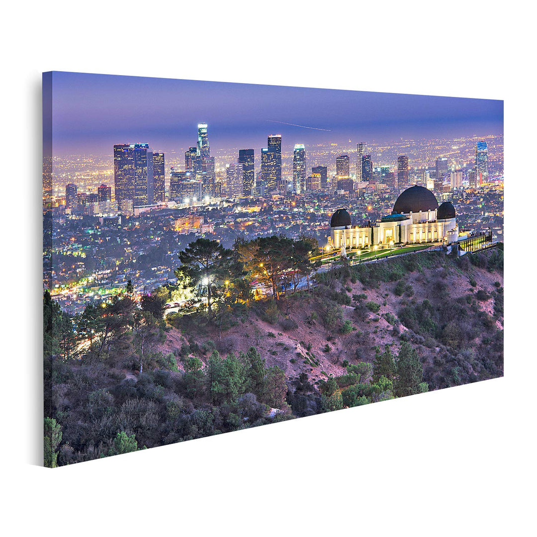 islandburner Bild auf Leinwand Griffith Obervatory Und Innenstadt Von Los Angeles Kalifornien Usa Sk