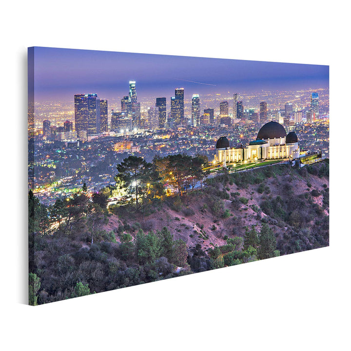 islandburner Bild auf Leinwand Griffith Obervatory Und Innenstadt Von Los Angeles Kalifornien Usa Sk