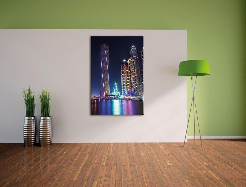 Dubai Burj al Arab, Format: 100x70 auf Leinwand, XXL riesige Bilder fertig gerahmt mit Keilrahmen, K