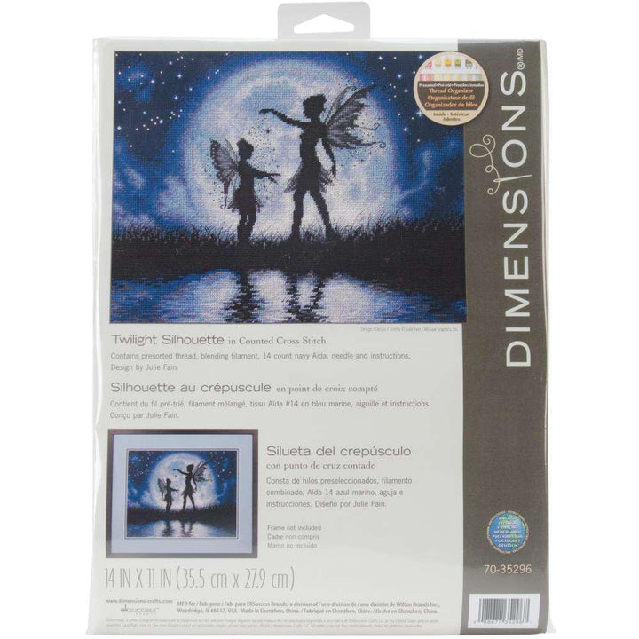 DIMENSIONS 70-35296 Twilight Silhouette, Cotton, Black, Blue, White, Twilight Silhouette