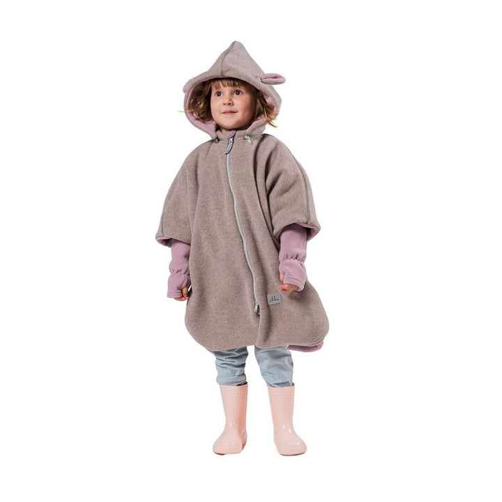 Auto-Poncho für Kinder – Für Autositz – Kinderwagen – Fahrrad – Mit Abnehmbarer Kapuze – Reflektoren
