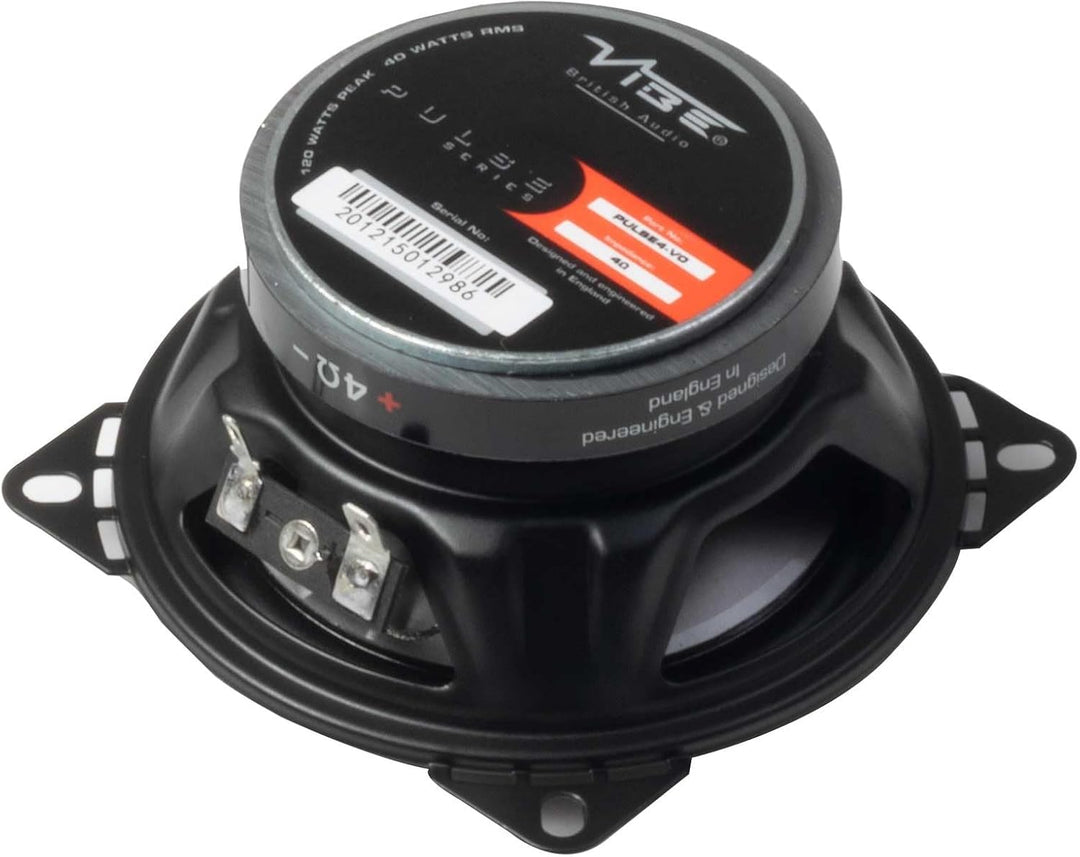 VIBE Audio Pulse 4" 2-Wege-Koaxial-Lautsprecher 40 W MAX, 10 cm, 1 Paar, PULSE4-V0
