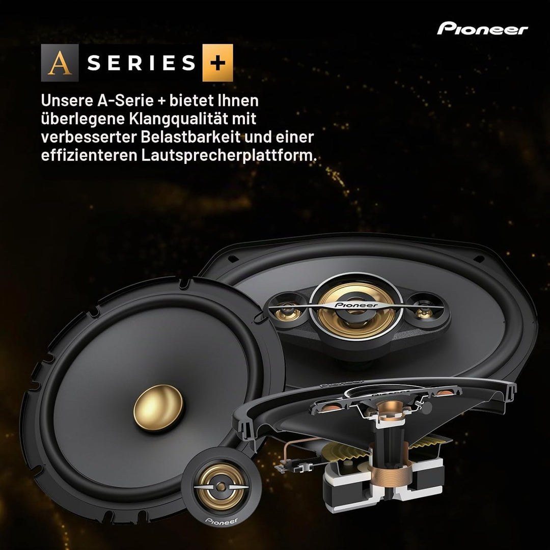 Pioneer TS-A1301C 13 cm 2-Weg-Komponentenlautsprecher Set mit 2 Lautsprechern (je 300 W max., 50 W S
