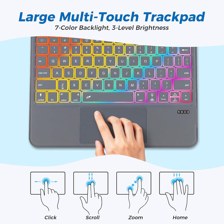 Flex Tastaturhülle für iPad Pro 12,9 Zoll (3., 4., 5. und 6. Gen) und iPad Air 13 (M2 2024/M3 2025/M