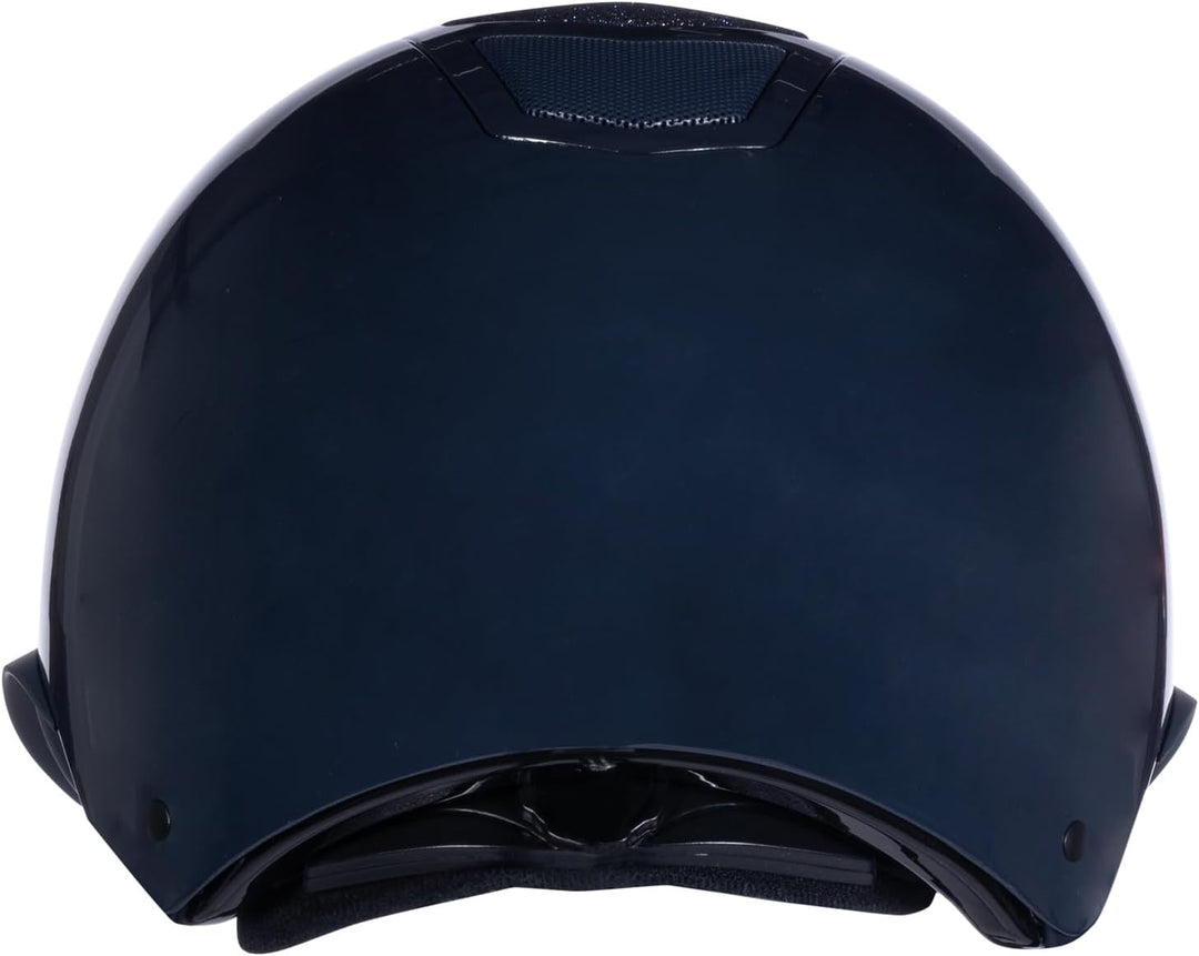 HKM Herren Shiny Diamond Reithelm, Dunkelblau, S