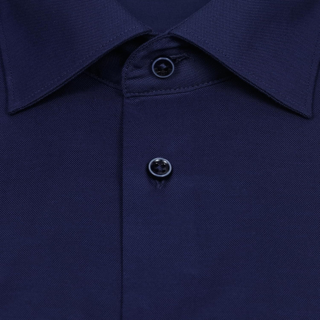 ETERNA Hemd Langarm | Comfort Fit | Bügelfrei, Knitterfrei | 100 % Baumwolle 41 Dunkelblau-(19), 41