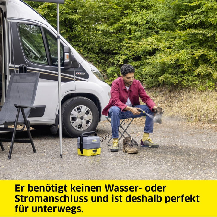 Kärcher Mobile Outdoor Cleaner OC 3 Plus (extra grosses Wassertankvolumen: 7 l, Lithium-Ionen-Akku,