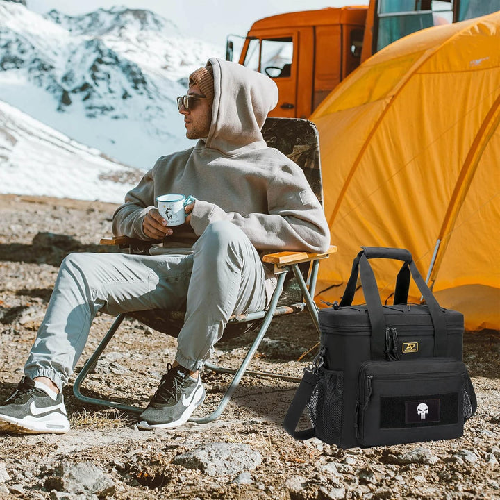 Taktische Lunch-Tasche für Männer, Isolierte und Auslaufsichere Lunchbox mit MOLLE-System, Grosse Kü