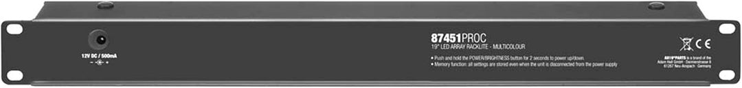 Adam Hall 19" Parts 87451 PRO C - 19" LED Array Rack Light 1 HE multicolor Single, Single