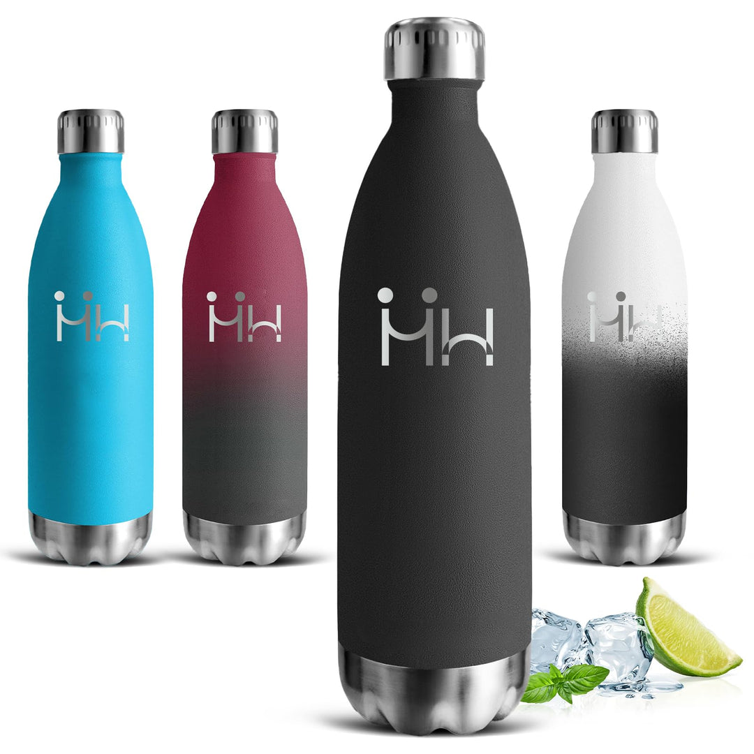 Trinkflasche Edelstahl, Trinkflasche 1l, BPA-Freie, Thermosflasche Doppelwandige Vakuumisolierte, Wa