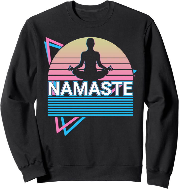 Meditationsyoga Retro Namaste Sweatshirt