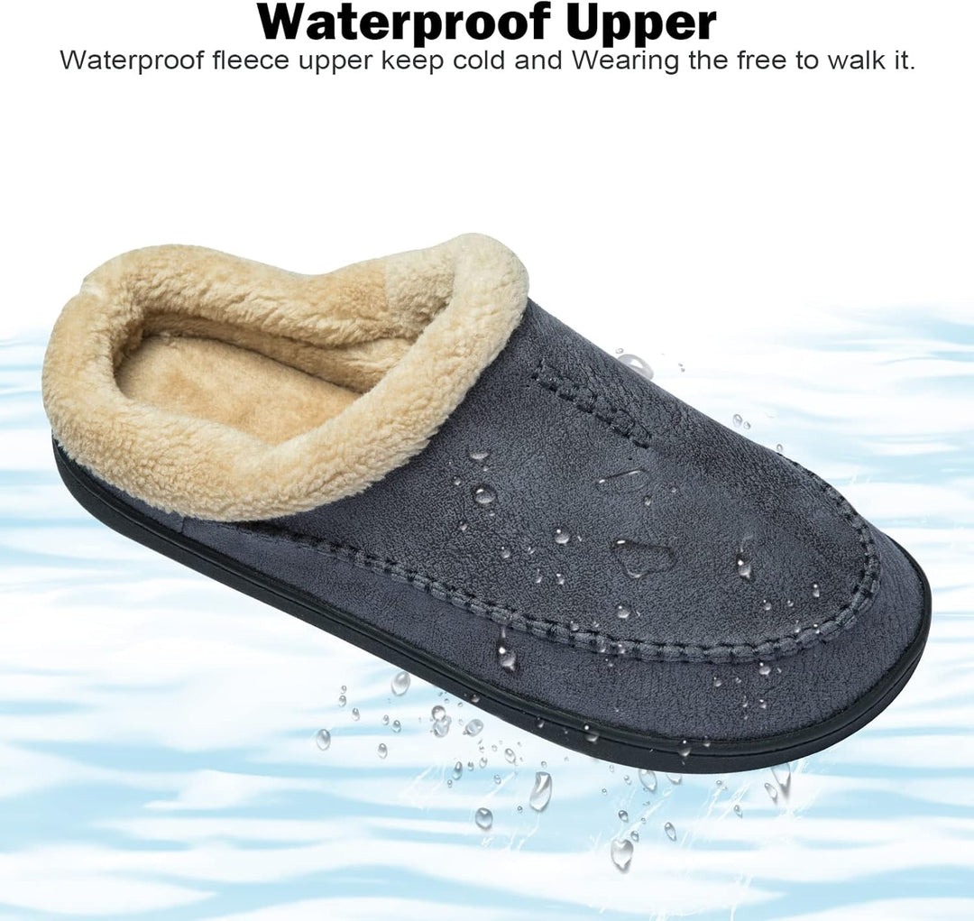 Miqieer Hausschuhe Herren Memory Foam Pantoffeln Warme Winter Plüsch Hüttenschuhe 39/40 EU 570 Blaug