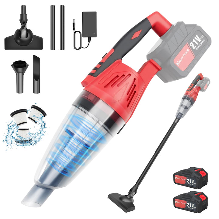 2-in-1 Kabelloser Staubsauger – 22KPA Stab- &amp; Handstaubsauger für Auto und Haus, 2,2Ah-Akku, 30 Min