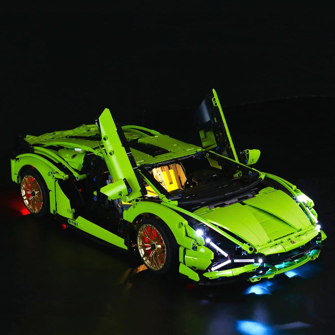 BRIKSMAX Led Beleuchtungsset für Lego Technic Lamborghini Sián FKP 37 - Compatible with Lego 42115 B