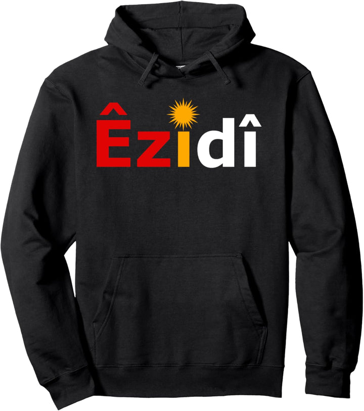 Ezidi Sonne mit den Farben der Flagge der Ezidxan Pullover Hoodie