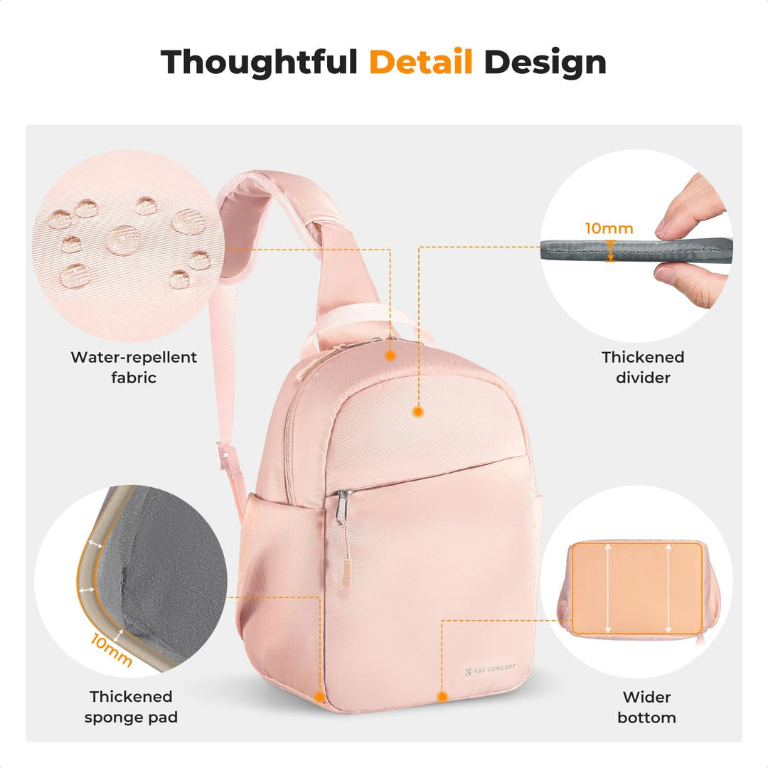 K&F CONCEPT Kameratasche, Kamera Sling Tasche Schultertasche Fotorucksack Klein, Wasserdichter Kamer