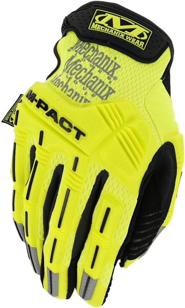 Mechanix Wear: Hi-Viz M-Pact Arbeitshandschuhe – Berührungsfähig, Aufprallschutz, absorbiert Vibrati