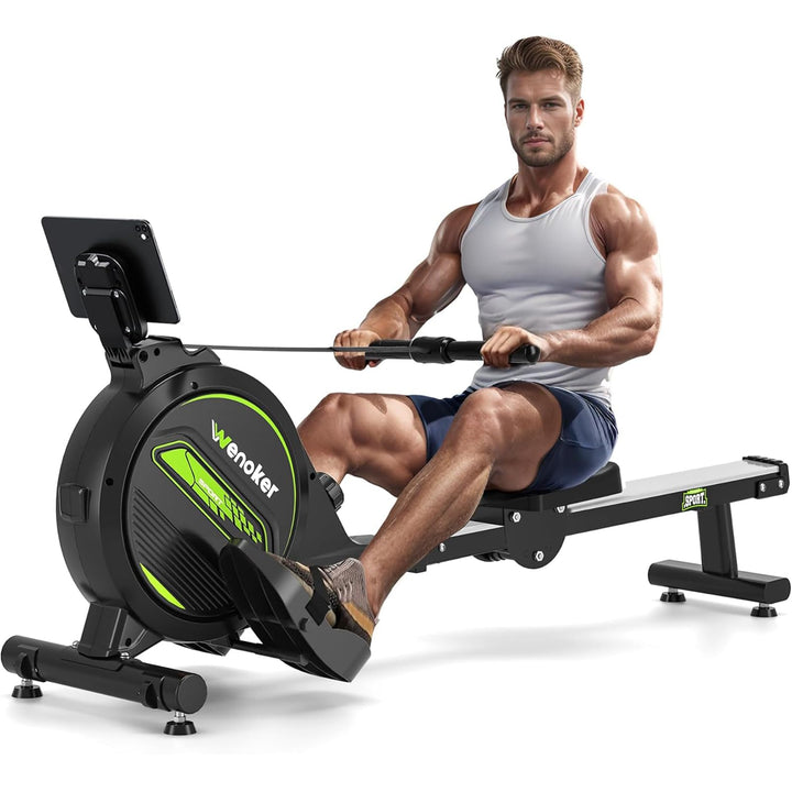 [2025 Aktualisierte] Wenoker Magnetisches Rudergerät, faltbar, für Zuhause, 160 kg Tragkraft, leise