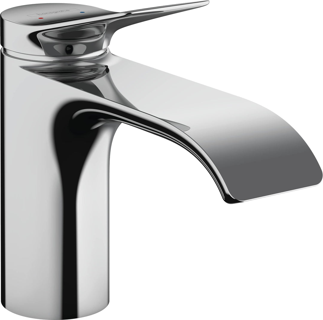 hansgrohe Waschtischarmatur Vivenis, Wasserhahn Bad mit Auslauf Höhe 80 mm, Badarmatur wassersparend