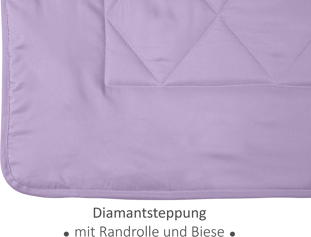 npluseins Sommerdecke 135x200 cm - dünne und leichte Bettdecke für den Sommer – Kühl schlafen – idea