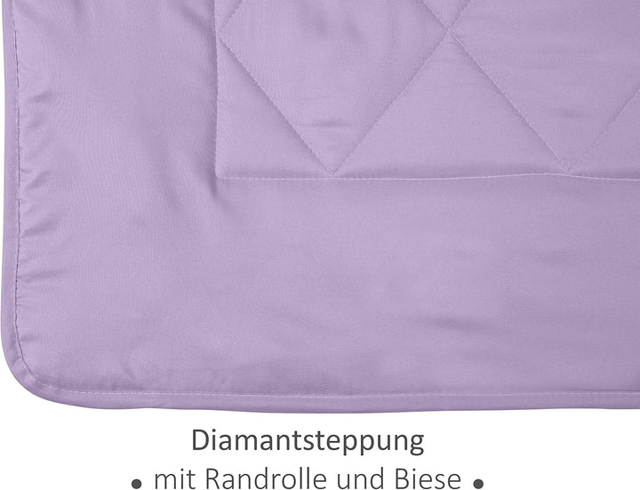 npluseins Sommerdecke 135x200 cm - dünne und leichte Bettdecke für den Sommer – Kühl schlafen – idea