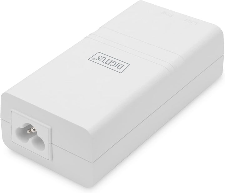 DIGITUS Gigabit Ethernet PoE Injektor, 802.3af, Weiss 802.3af, 15,4 W kleines Gehäuse, Weiss 1 Gbit/