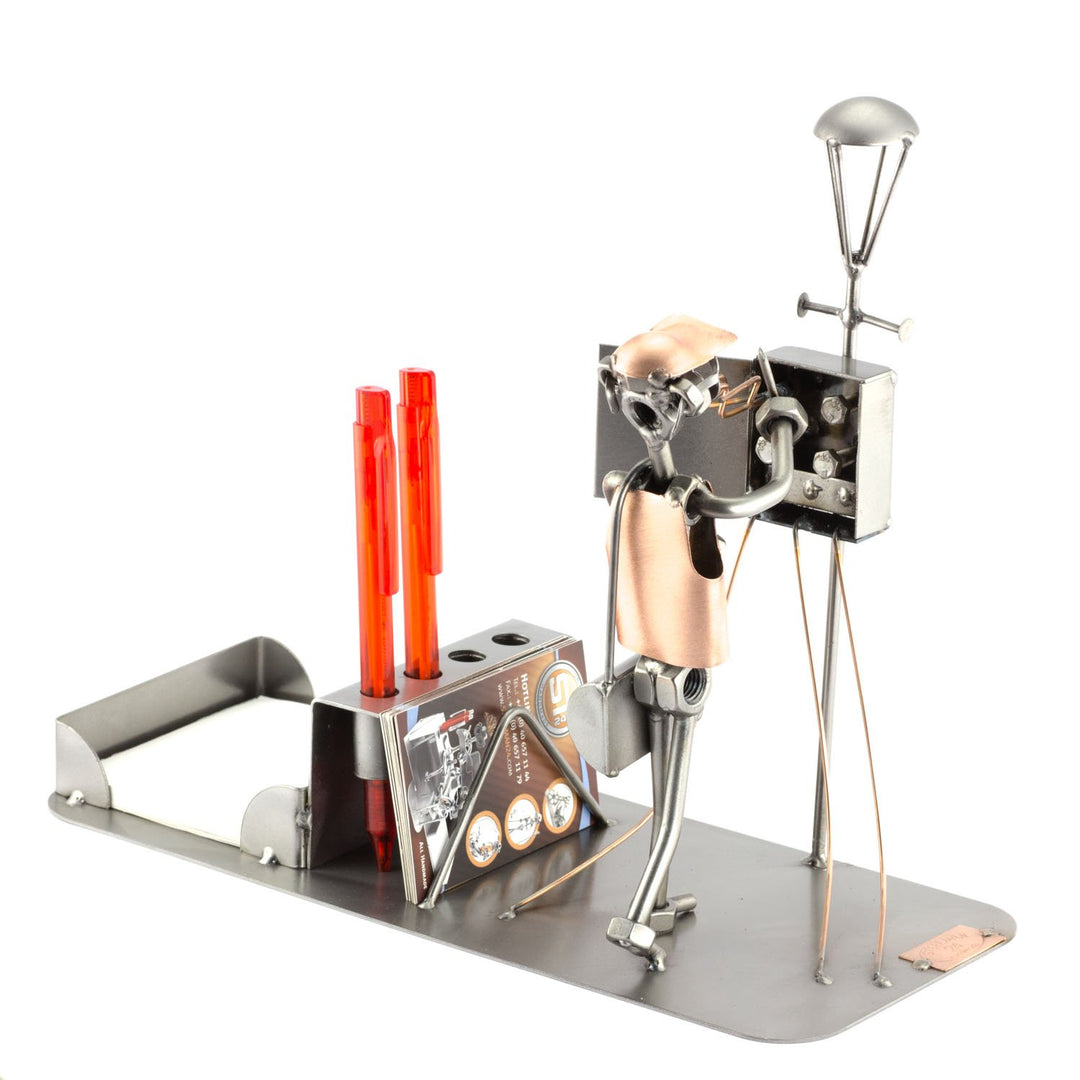 Steelman24 I Schraubenmännchen Elektriker Büro I Made in Germany I Handarbeit I Geschenkidee I Stahl