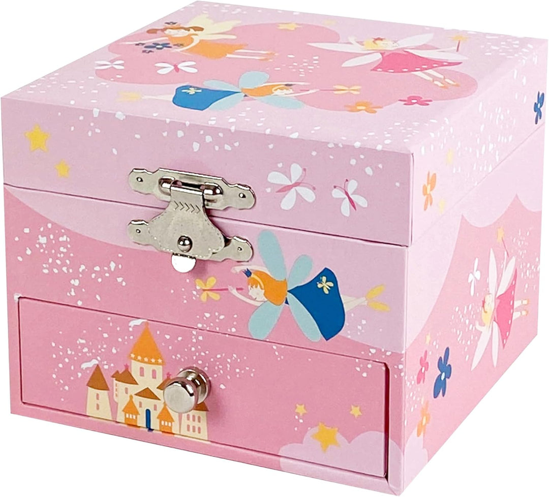 Trousselier 6260205 Musikspieldose für Kinder, Prinzessin, Schmuckschatulle mit ausziehbarer Schubla