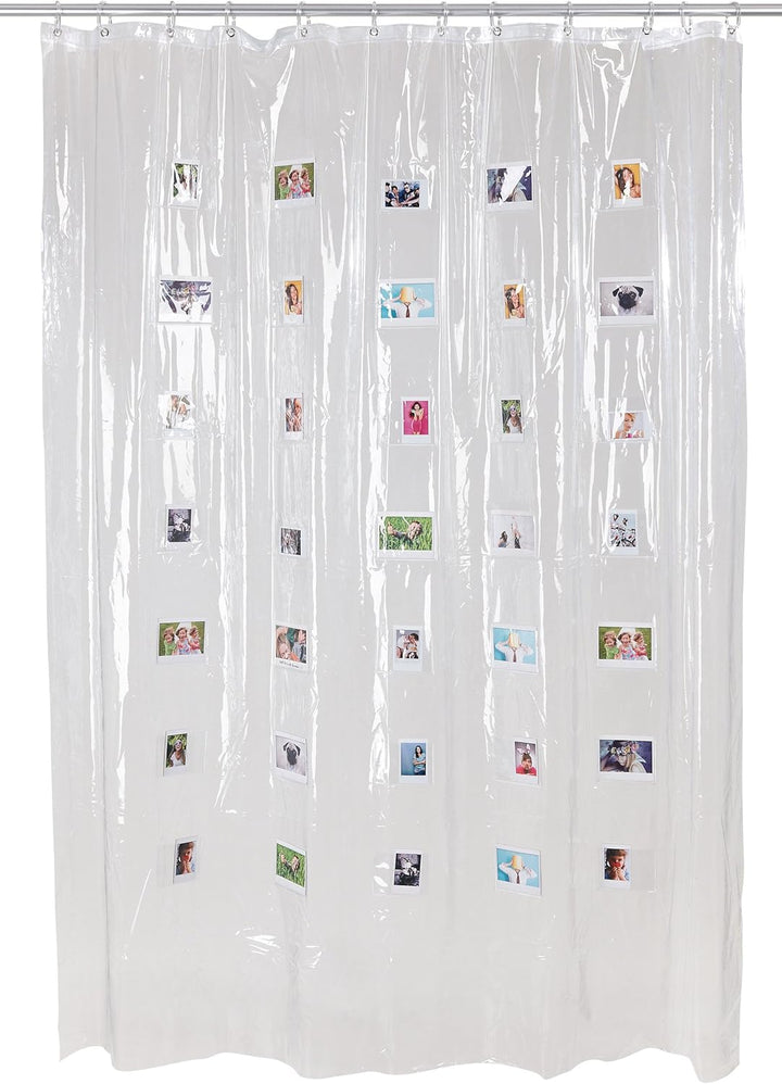 INSTAX Wide Shower Curtain Klar 20 Instax Wide-Bilder Duschvorhang, Klar 20 Instax Wide-Bilder Dusch