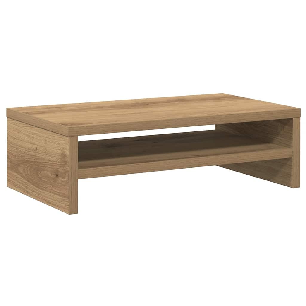 vidaXL Monitorständer Artisan-Eiche 42x24x13 cm Holzwerkstoff, Bildschirmständer, Monitorerhöhung, L