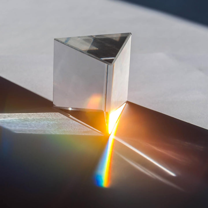 4 Stück Optisches Glasprisma 30x30x30mm Kristall Prismenwürfel für Physikexperimente Schüler und Pro