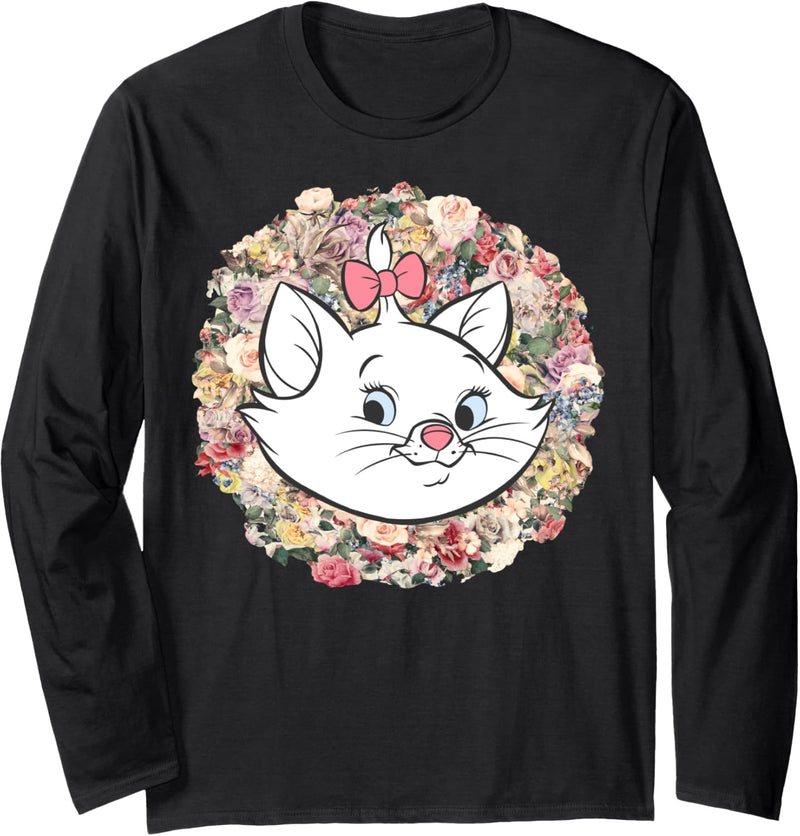 Disney The Aristocats Marie Floral Portrait Langarmshirt