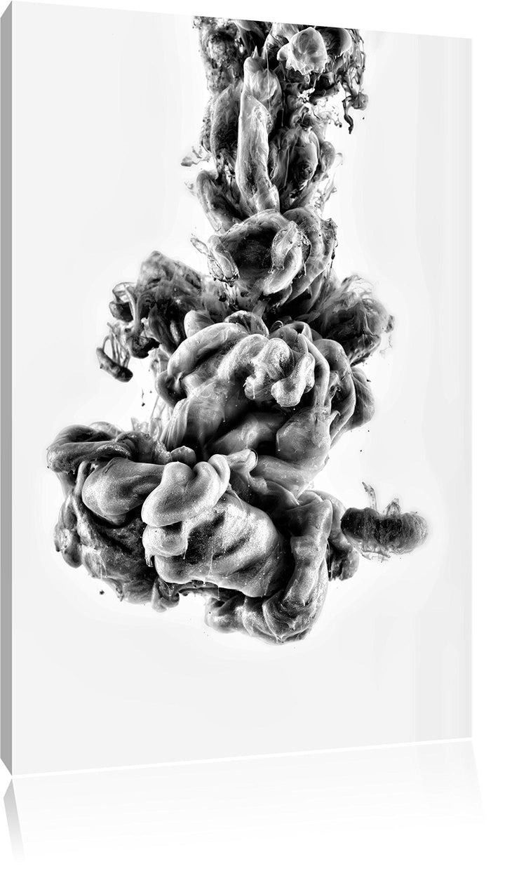 Pixxprint Monocrome, Abstrakt Art, Bunter Qualm, Format: 100x70 auf Leinwand, 100x70