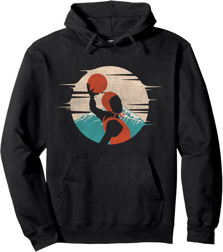 Water Polo Player Gift Retro Pullover Hoodie