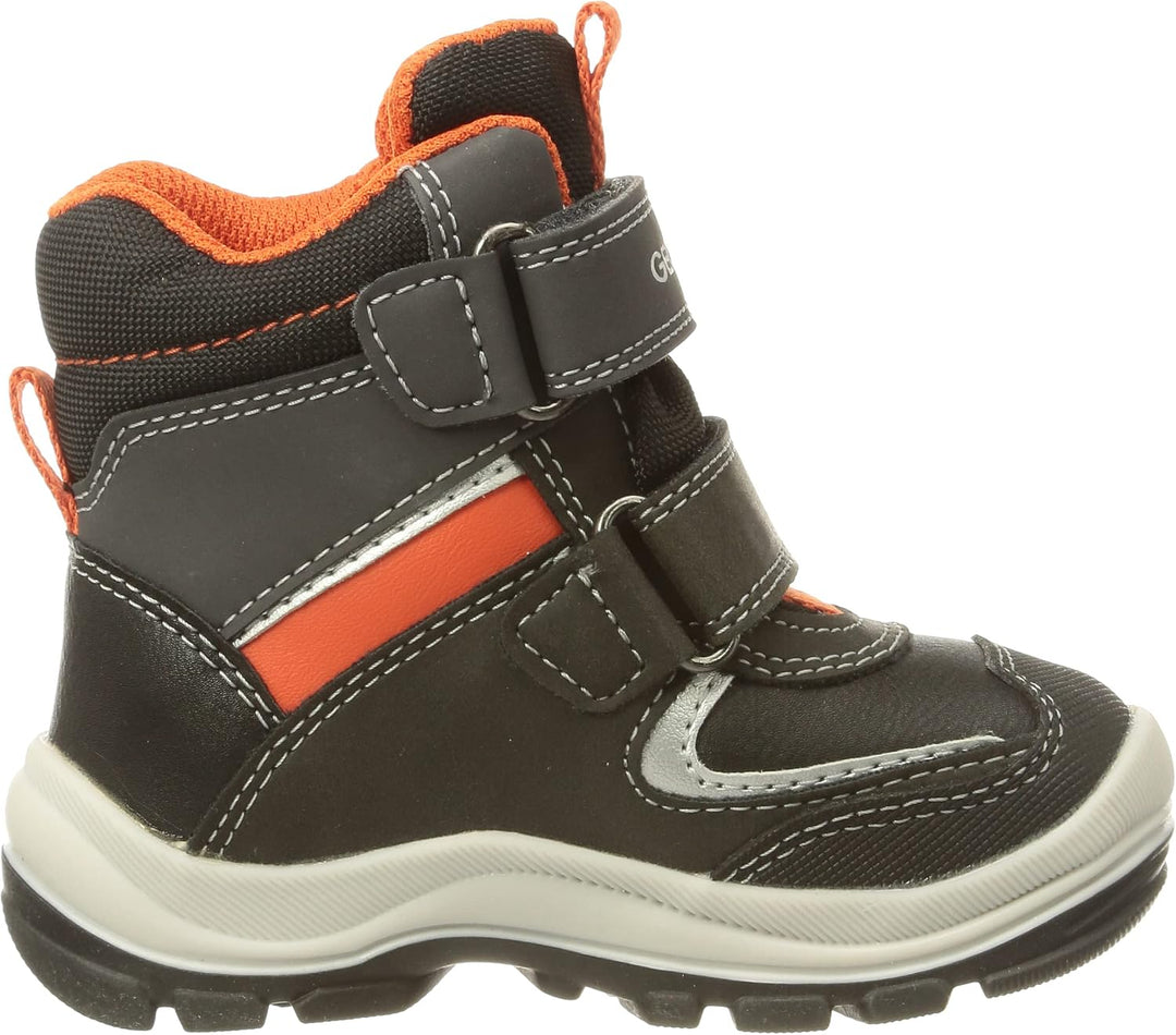 Geox B Flanfil Boy Wpf B Baby - Jungen Stiefeletten 20 EU Black Orange, 20 EU Black Orange