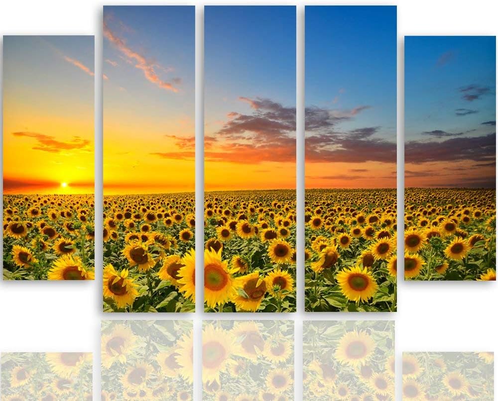 Feeby. Leinwandbild - 5 Teile - Bilder, Wand Bild, Wandbilder, Kunstdruck XXL, 5-Teilig, Typ B, 200x