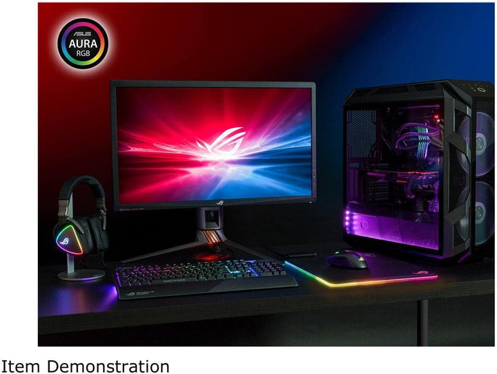 ASUS ROG Balteus Vertikales Gaming-Mauspad mit Harter, mikrotexturierter Gaming-Oberfläche, USB-Pass