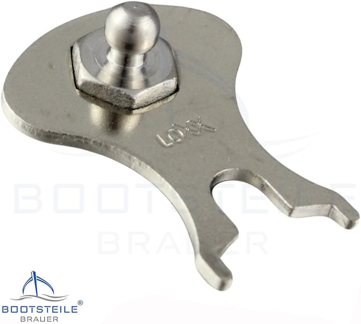 25 Stück LOXX® Oberteil Knopf mit grosser Griffkappe, Standardscheibe für Material bis 2,5 mm - Mess