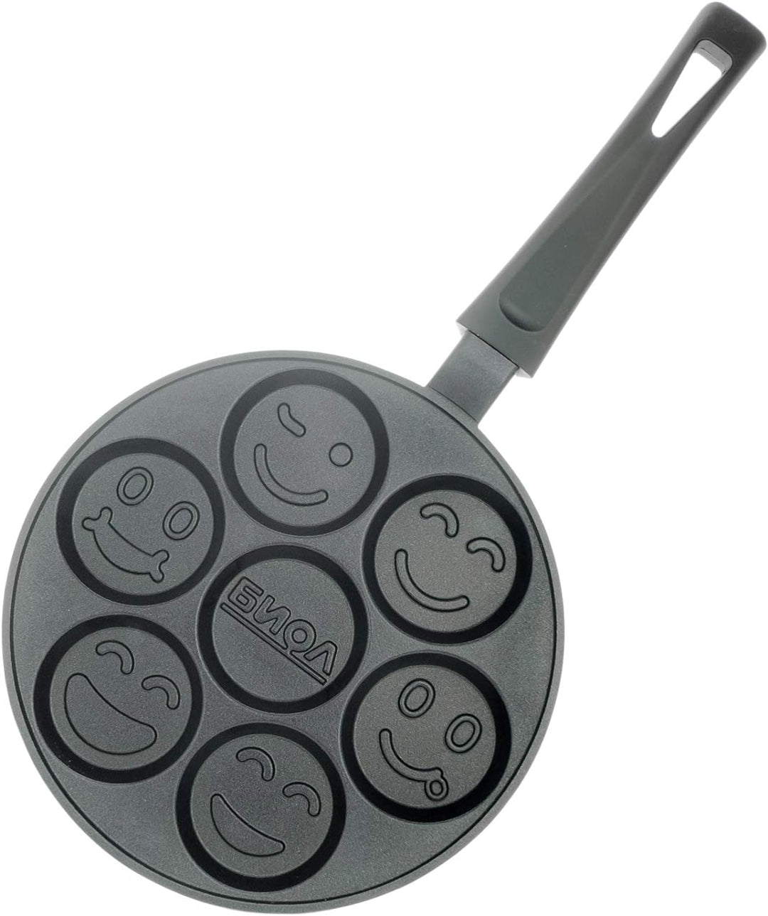 BIOL Pfannkuchen-Pfanne mit Smiley-Gesichtern, auch fur Crepes, 24 cm, antihaftbeschichtet, 𝗡𝗜𝗖𝗛𝗧 𝗜𝗡
